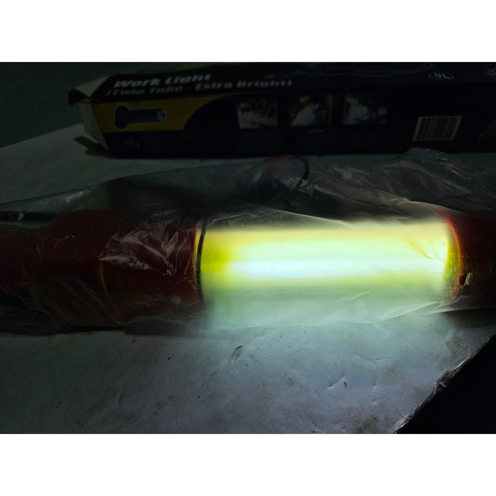 Cummins Pro Twin Tube Extra Bright Work Light 4232 Red Handheld Portable 110V - Picture 4 of 8